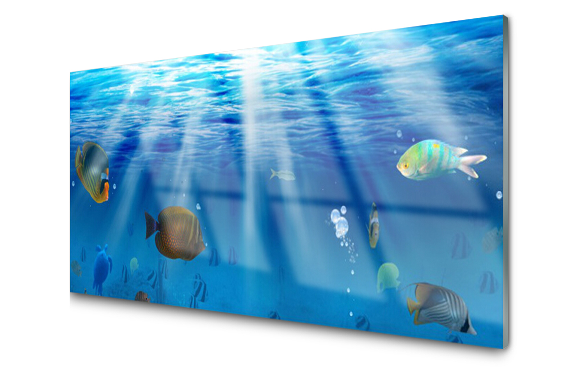 Dekoračný sklenený panel Ryba Akvárium 100x50