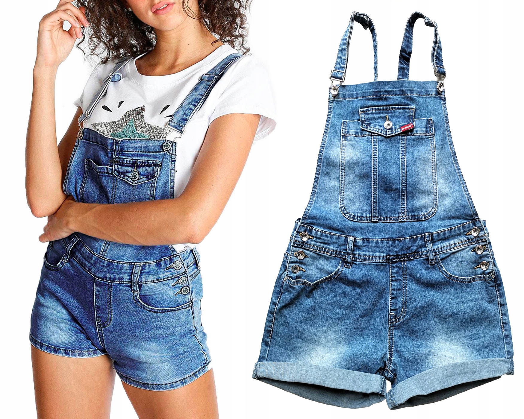 Kraťasy Mom Fit Jeans Šortky