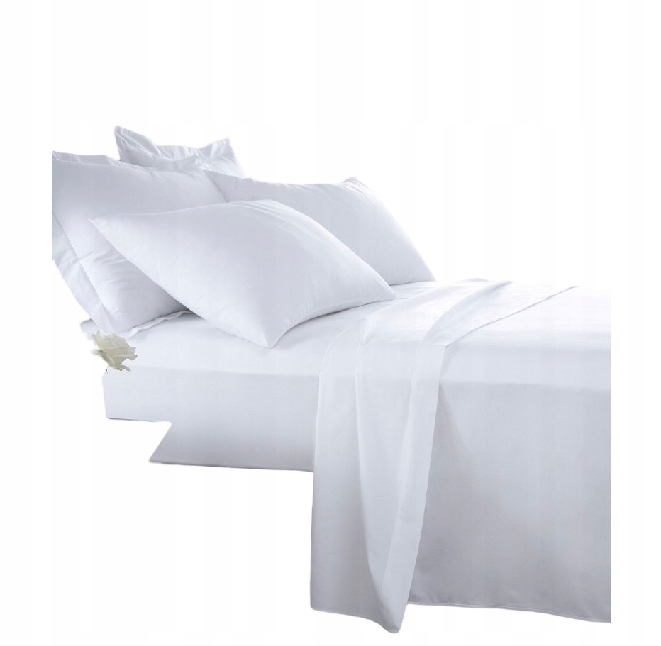 Satyna Pościel hotelowa 200x200cm 2x poszewka 100% bawełna