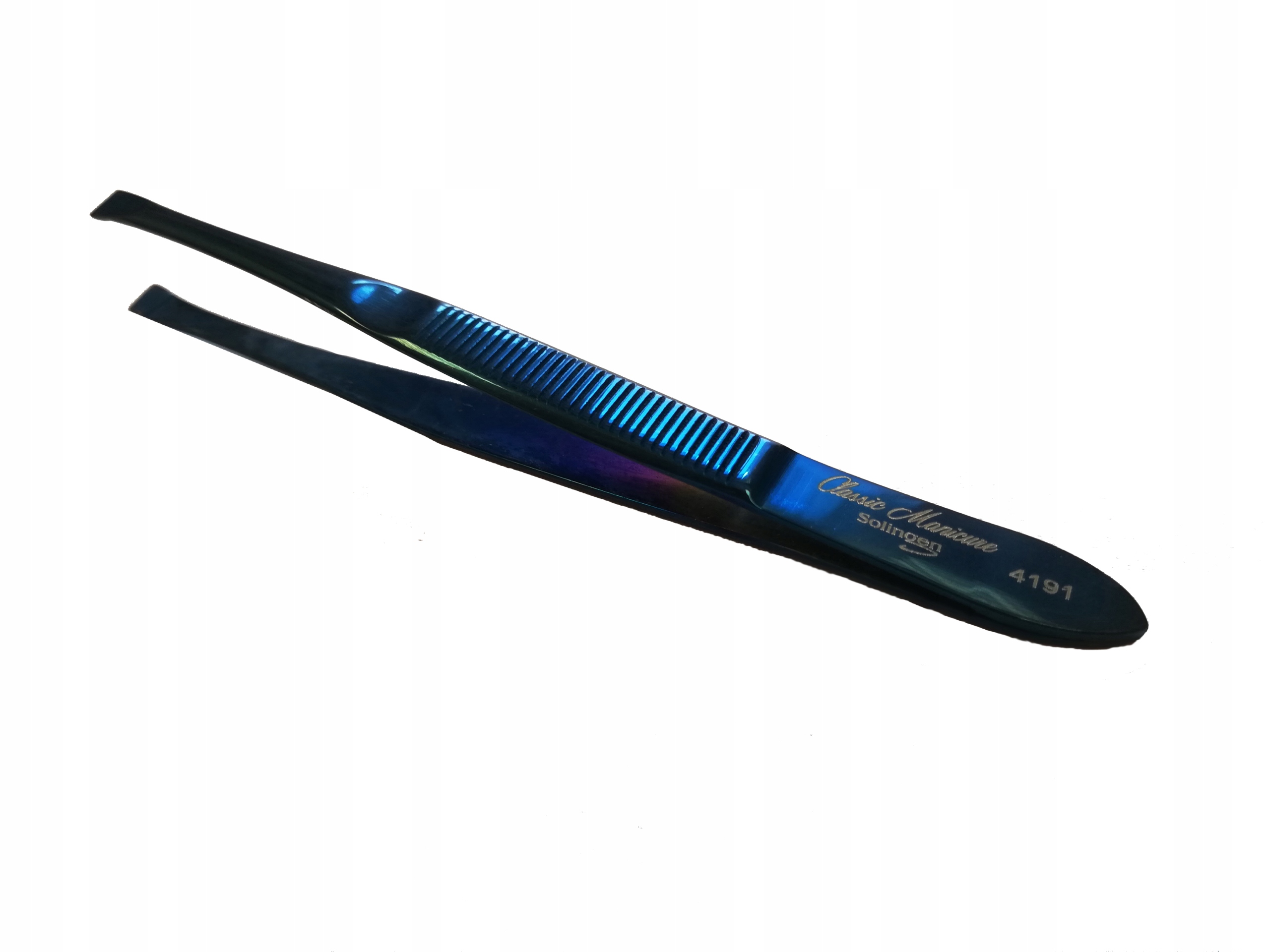 

Pęseta Solingen do brwi Blue Cobalt skośna dł. 9cm