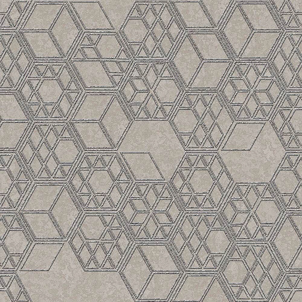Tapeta Na Flizelině Geometrický Vzor 3D Čtverce