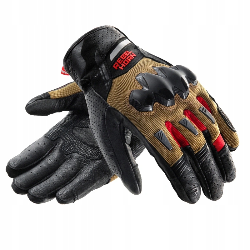 Rukavice Rebelhorn Defender Desert/black/red hnedé červené Darčeky