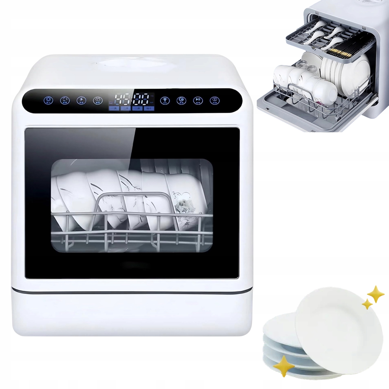 Kompaktowa Zmywarka Stołowa Dla Kabiny I Rv Z Wysoką Temperaturą Suszenia