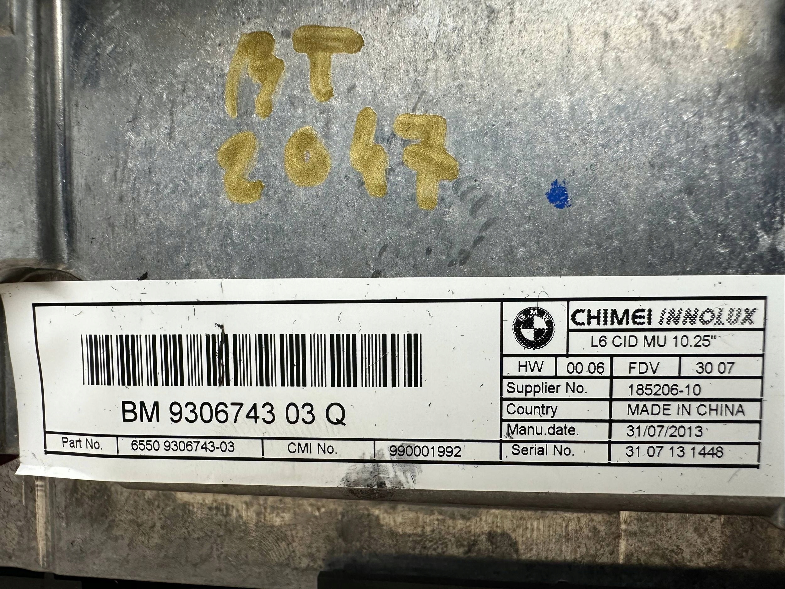 Schermo Wszystkie BMW i3 9306743