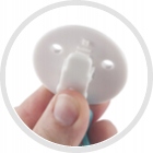 Łańcuszek do smoczka Canpol 2/434 Love Mummy Mięta Kolor odcienie szarości i srebra