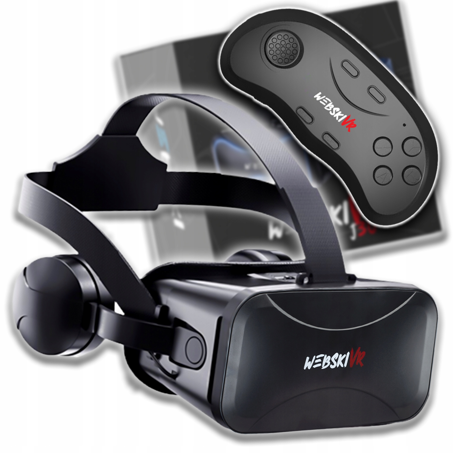Brýle S Vestavěnými Sluchátky Do Uší Pro Hraní Filmů 3D 360 Joystick