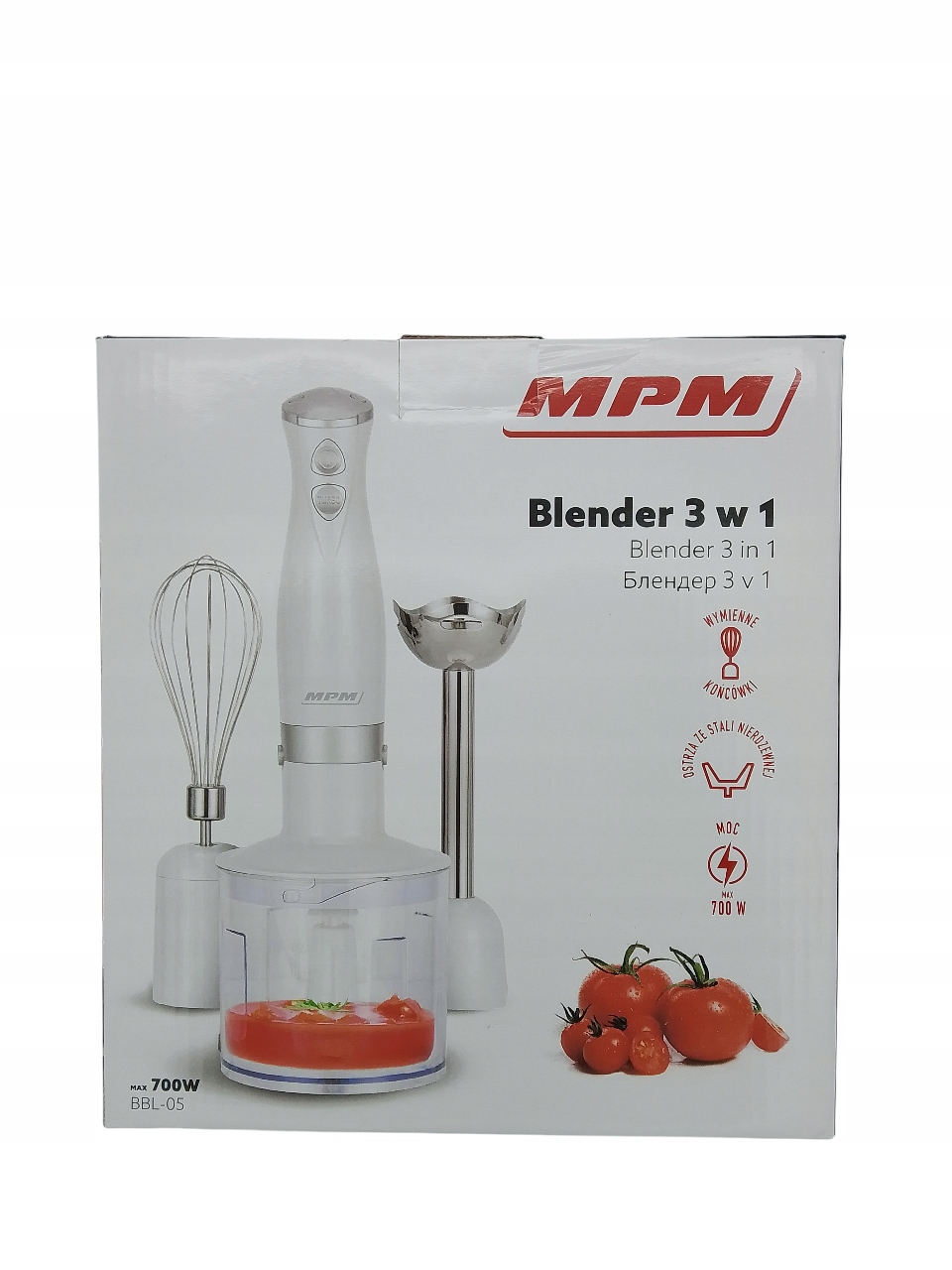 Mpm BBL-05 Blender 3w1 500-700W biały