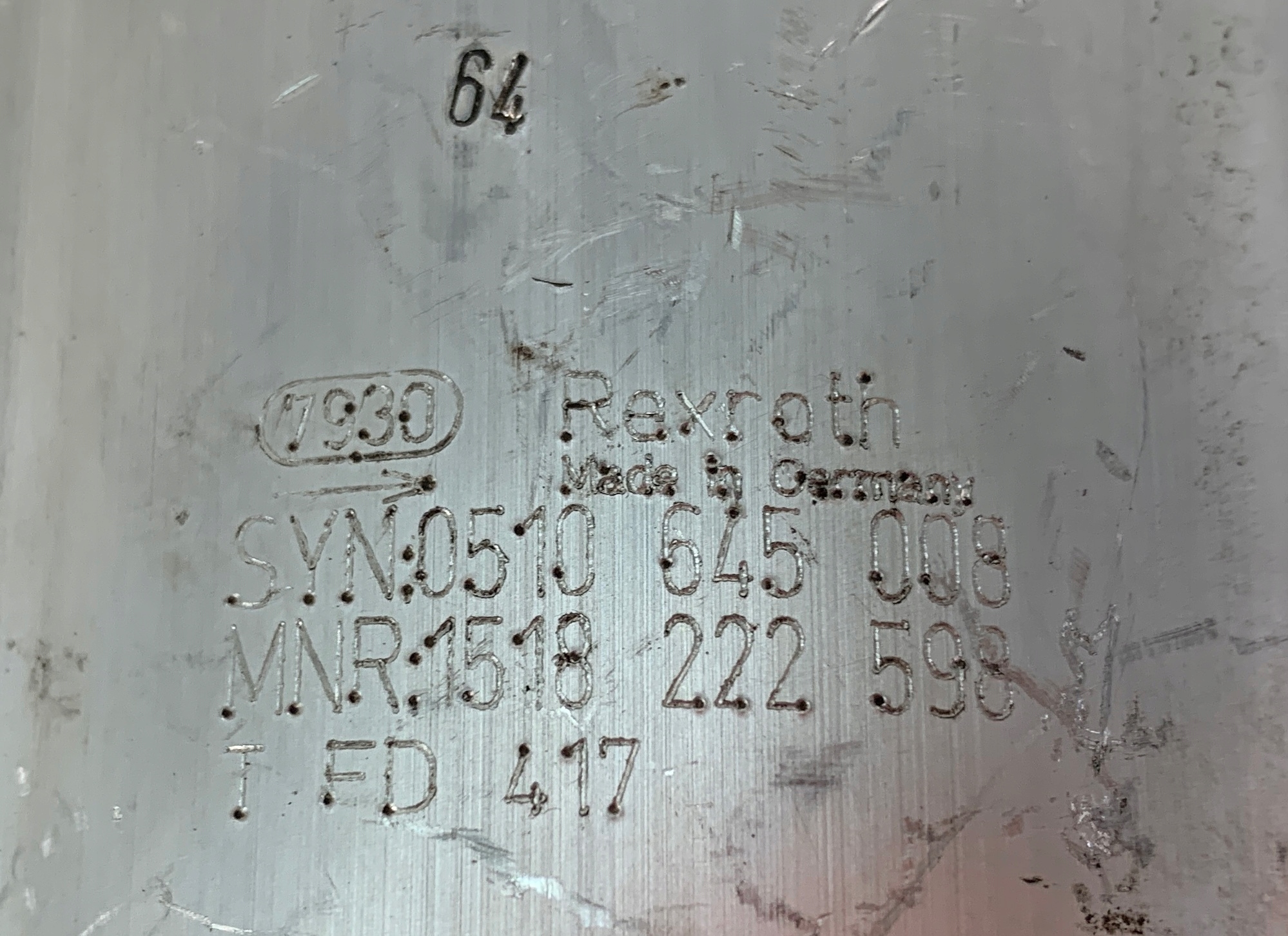 pump hydraulic BOSCH REXROTH 0510645008