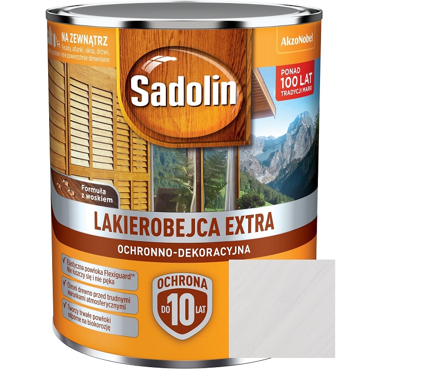 

Sadolin Extra Lakierobejca Biały Kremowy 5L