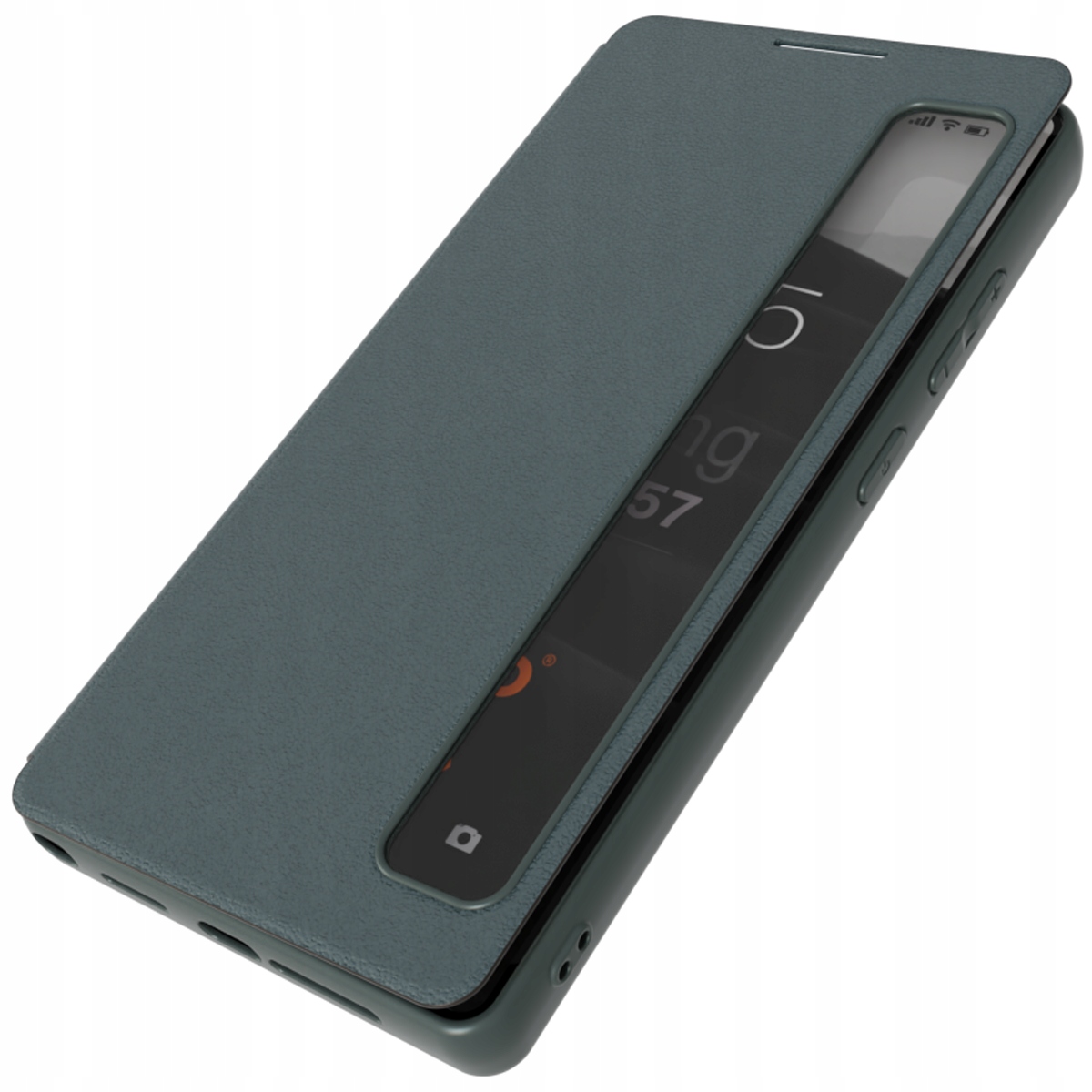 Etui z klapką Smart View do Samsung Galaxy A57, skórzane ochrona case cover