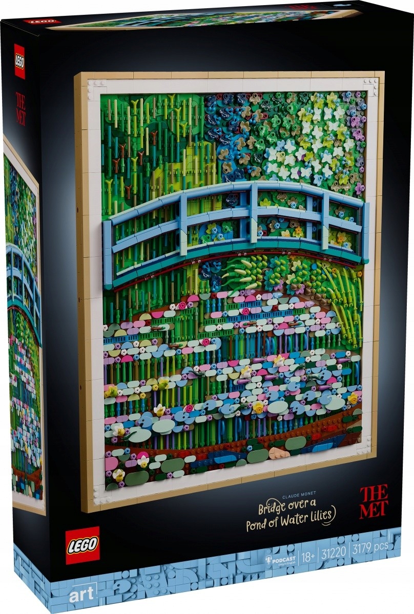 Lego Klocki Art 31220 Claude Monet Most nad stawem z liliami wodnymi