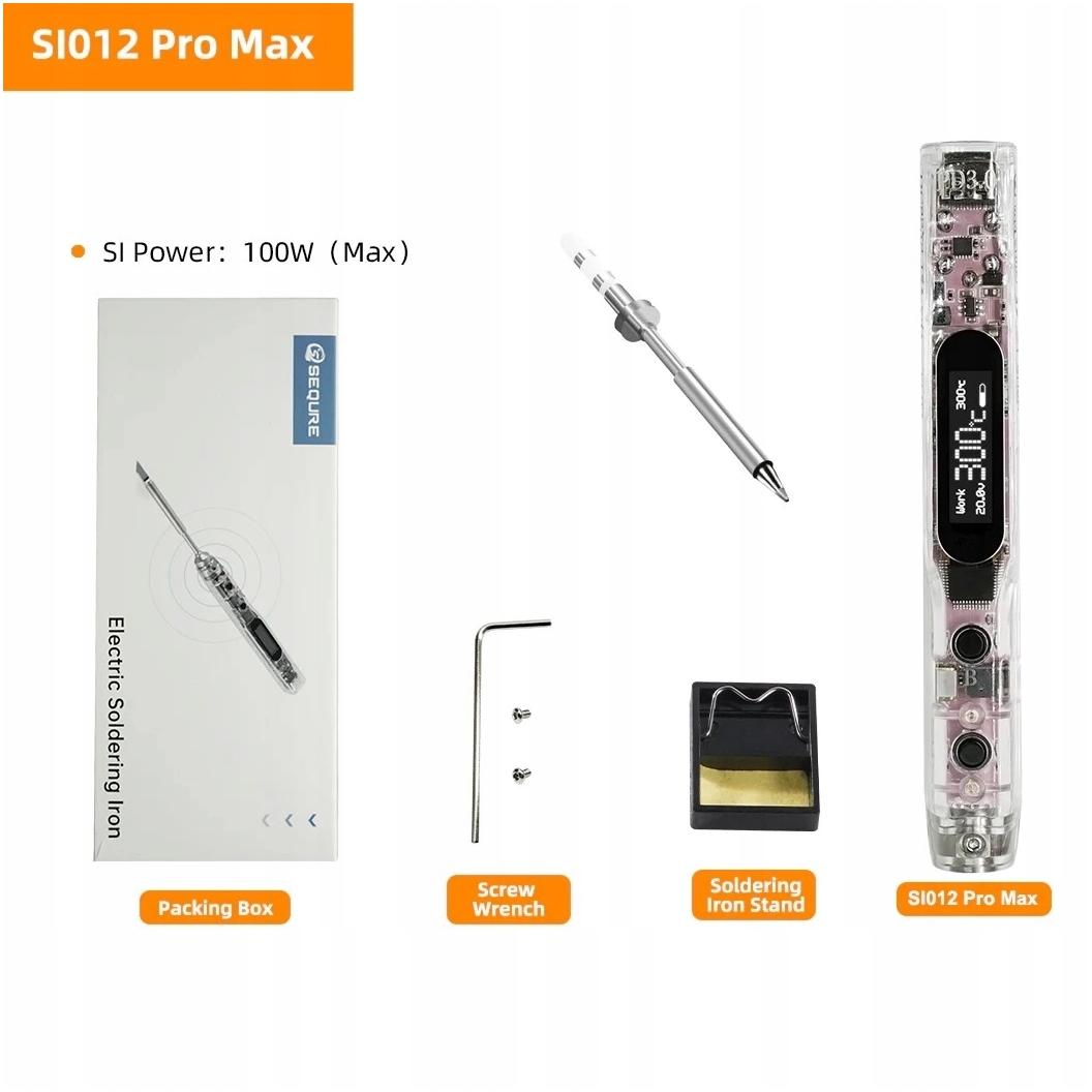Přenosná páječka Oled Sequre SI012 Pro Max hrot TS-B2