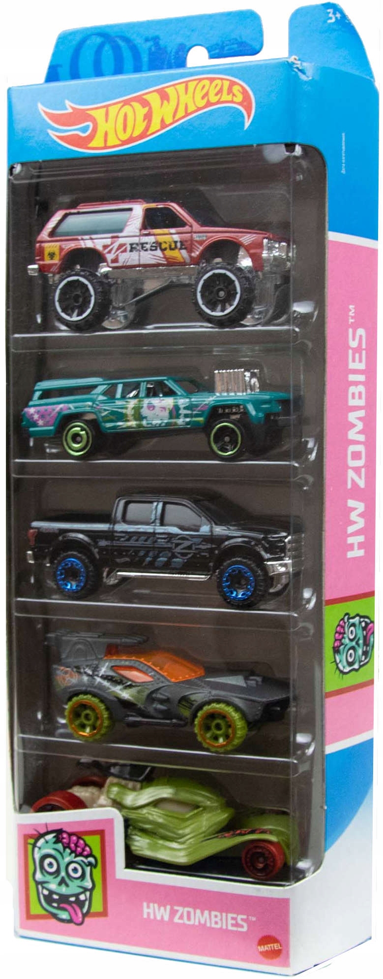 

Zestaw Hot Wheels Autka Samochodziki Zombies 5PAK