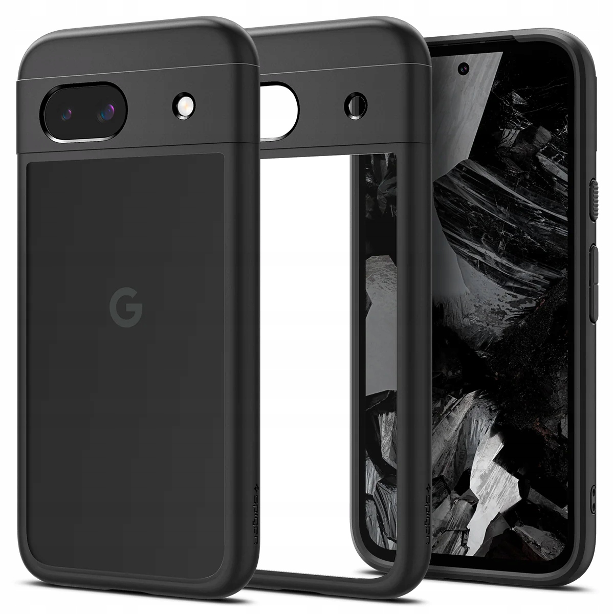 Spigen Ultra Hybrid matowa czerń Google Pixel 8a