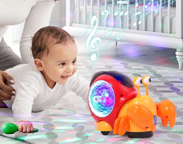 KRAB INTERAKTYWNY PEŁZAJĄCY RACZKOWANIE EFEKTY ŚWIETLNE DŹWIĘKOWE Marka Pozostałe