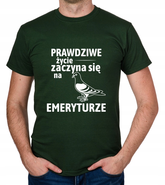 

koszulka Dla Emeryta Emerytura Gołąb prezent