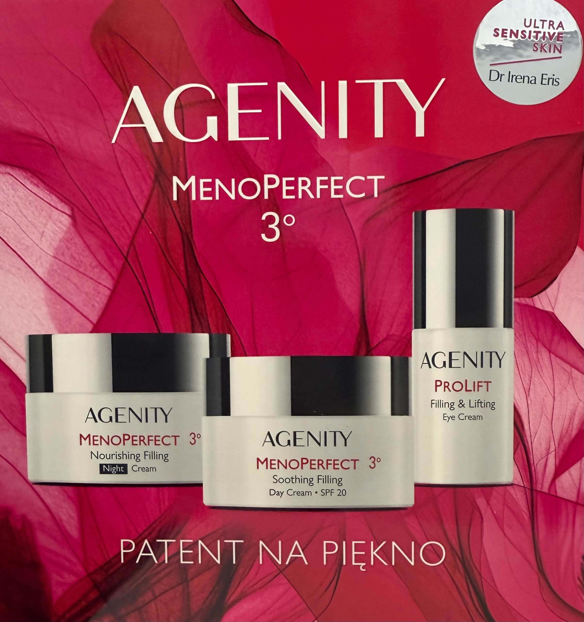 Dr Irena Eris Agenity MenoPerfect 3 Zestaw krem na dzień, noc i pod oczy