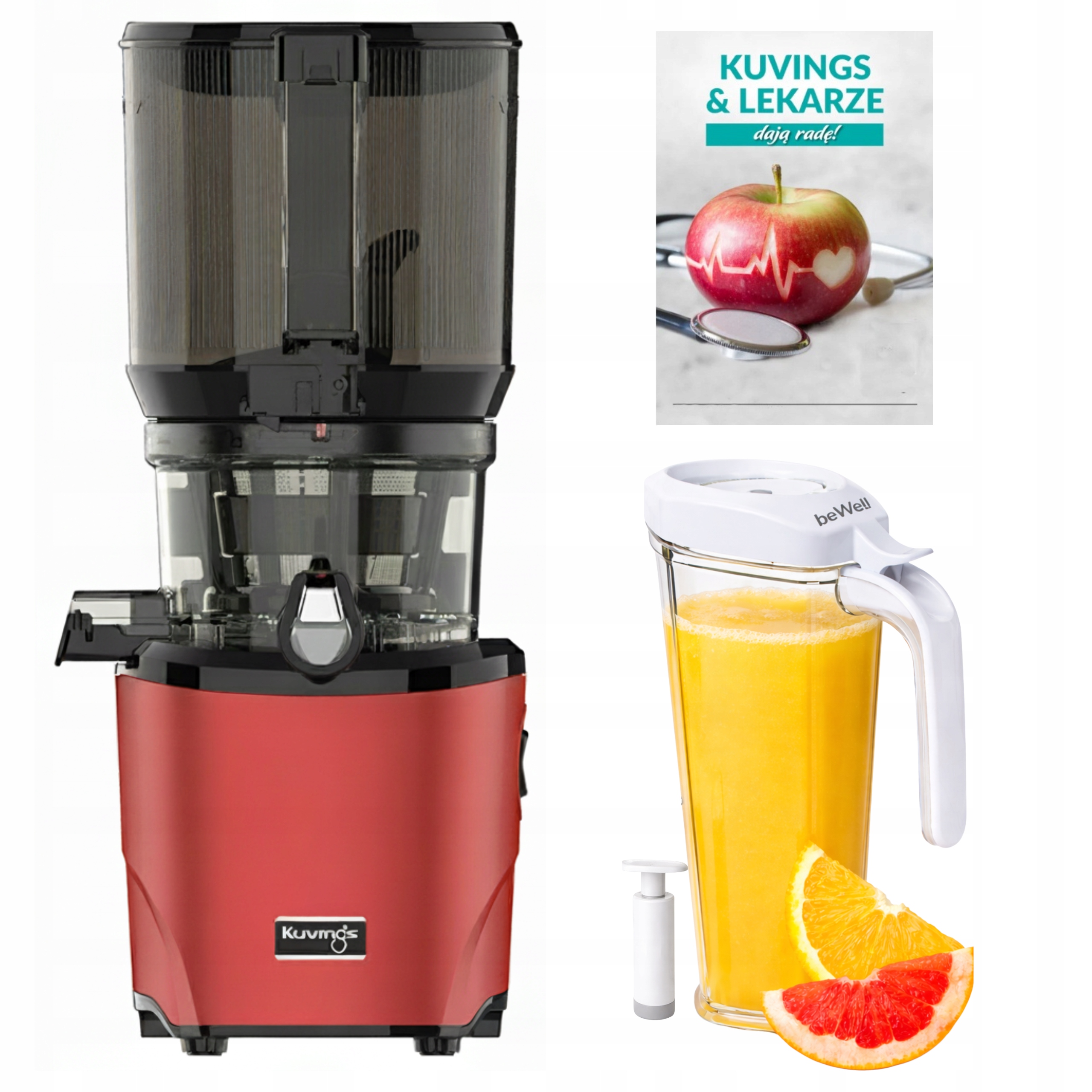 Kuvings AUTO10S Pomalý odšťavňovač na šťávy z ovoce zeleniny Dárek