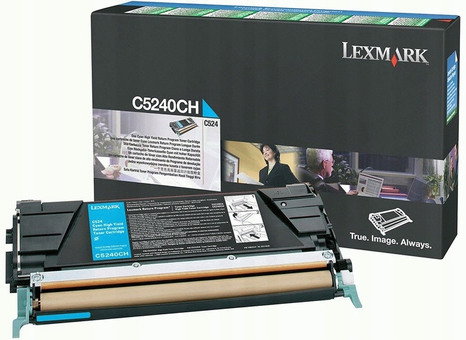 Toner Lexmark C5240CH modrý (cyan)