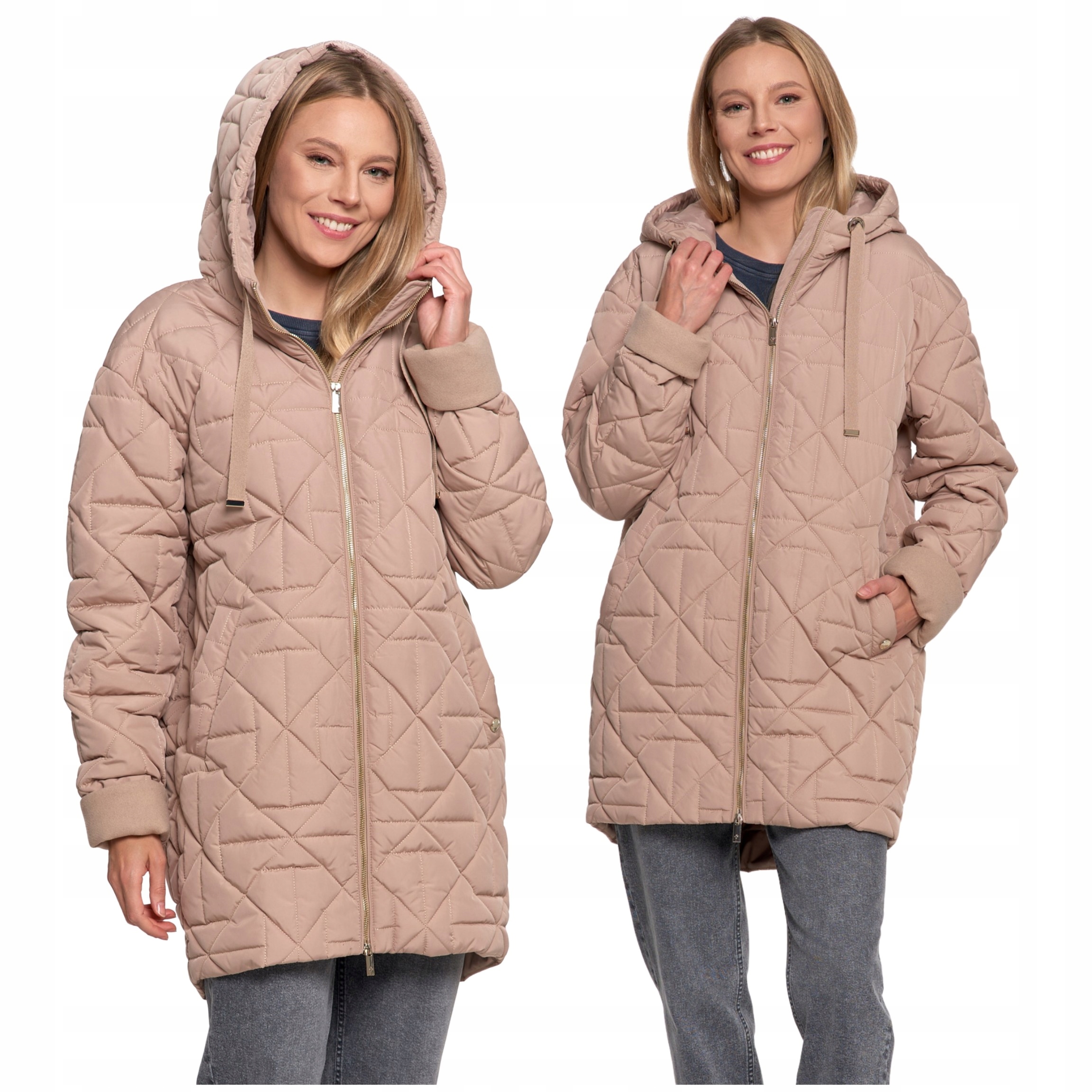 Elegantní Dámská Přechodová Bunda S Kapucí Na Podzim Moraj 2XL/3XL