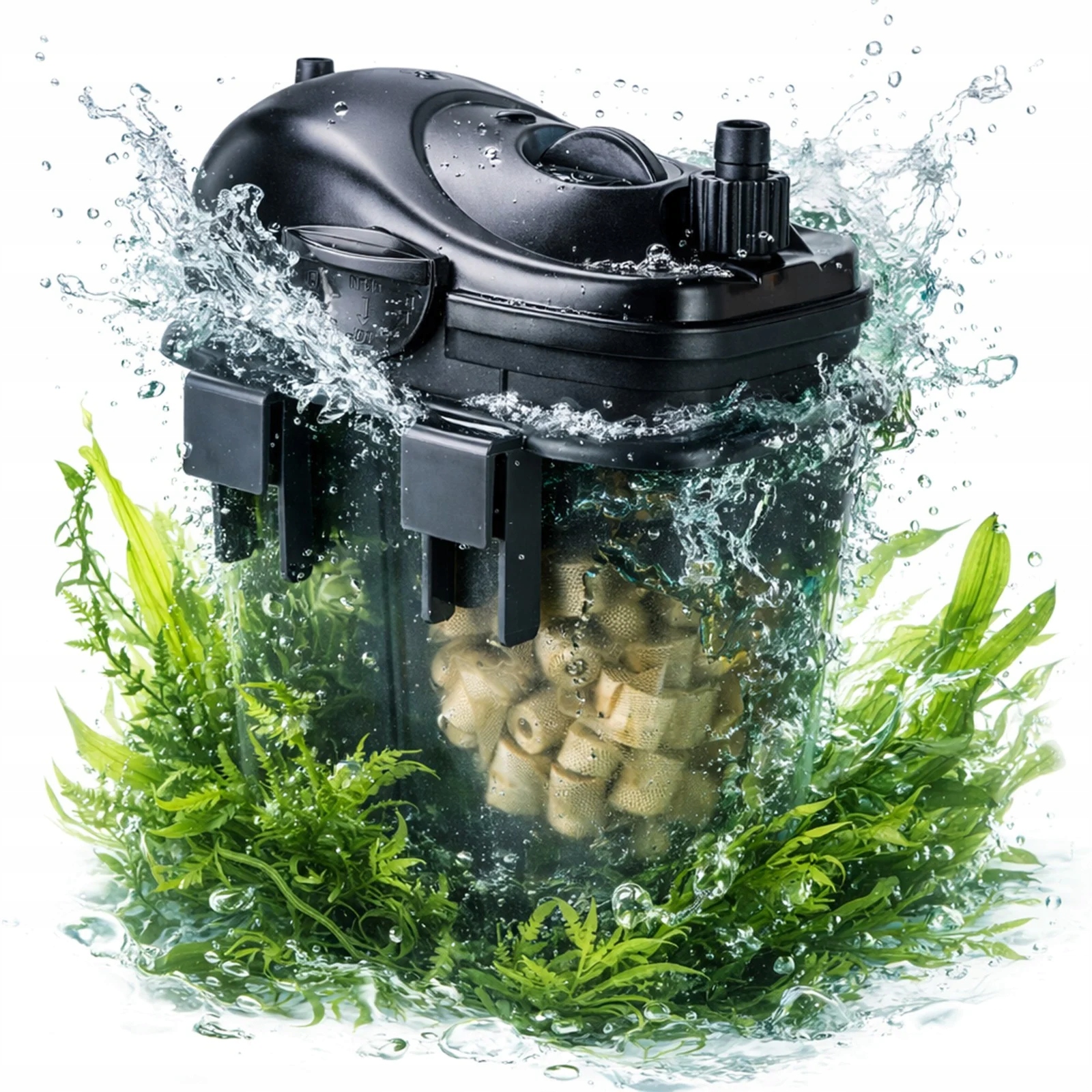 Filtr Zewnętrzny Do Akwarium 60L Mały Filtr Kubełkowy Filtracja Bez Hałasu