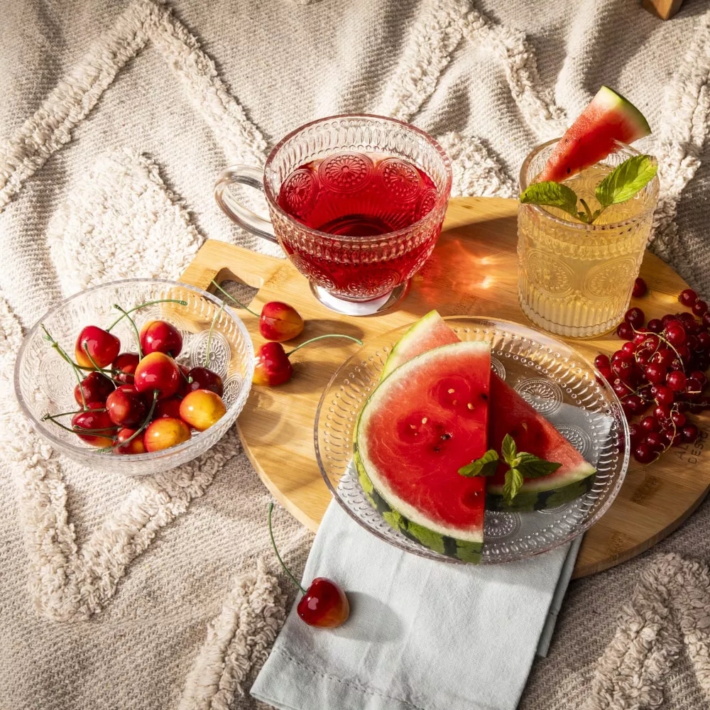 Salaterka szklana Miseczka dip Miska owoce Altom Design Daisy 13 cm 400 ml Kolor przezroczysty