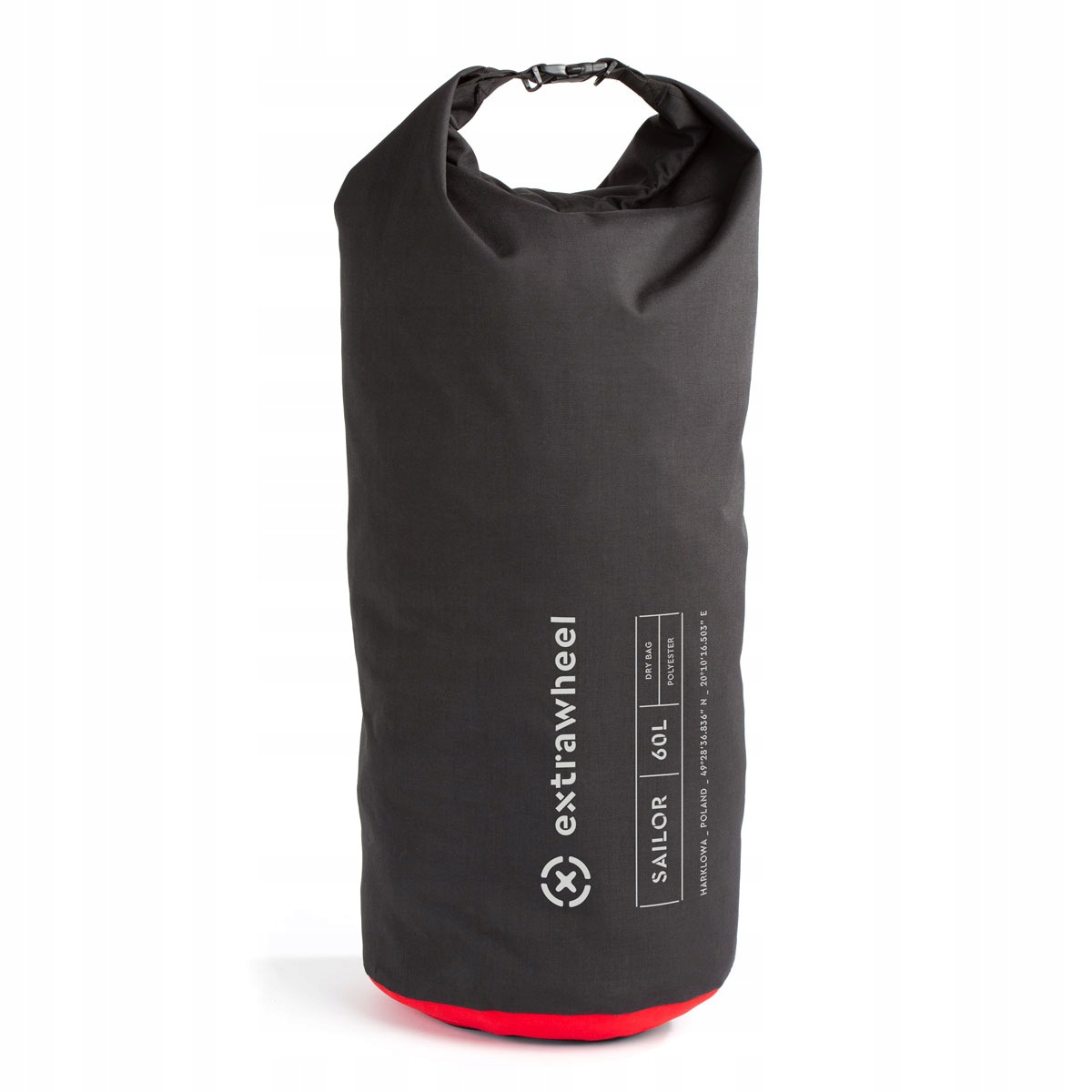 Wodoszczelny Worek Transportowy Extrawheel Sailor Polyester 60L Black/Red