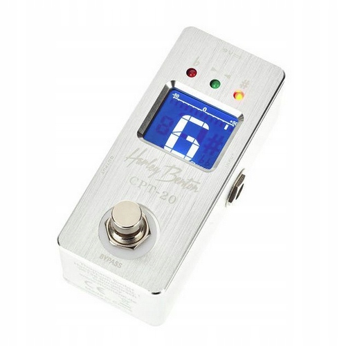 Precyzyjny chromatyczny tuner podłogowy do gitary basu Harley Benton CPT-20