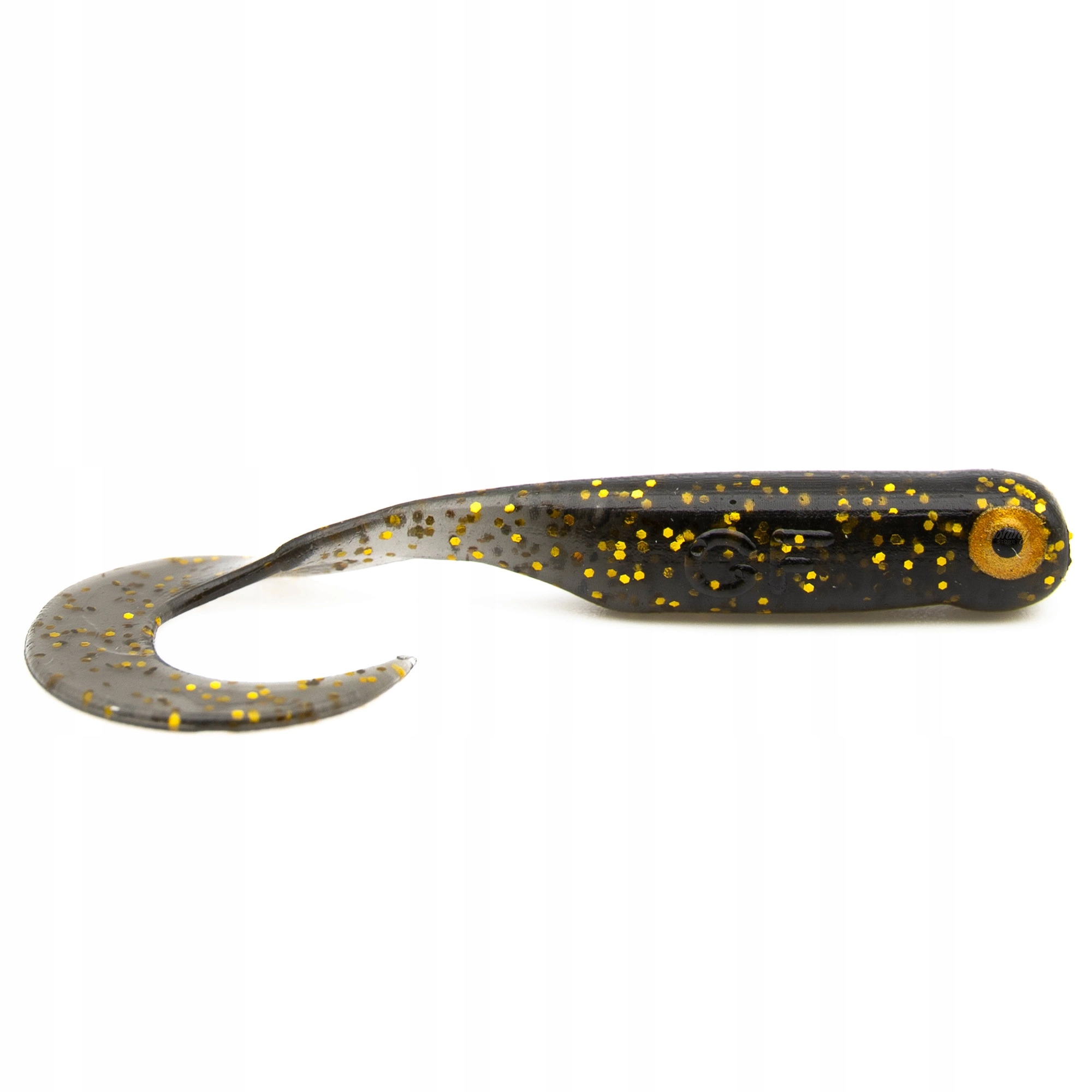 Przynęta Great Fish GF1 Twister 4.9cm 0.9g Black&Gold bezzapach 10szt