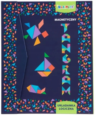 TANGRAM DREWNIANE KLOCKI MAGNETYCZNE MAGNES KSZTAŁTY UKŁADANKA MONTESSORI Płeć chłopcy dziewczynki