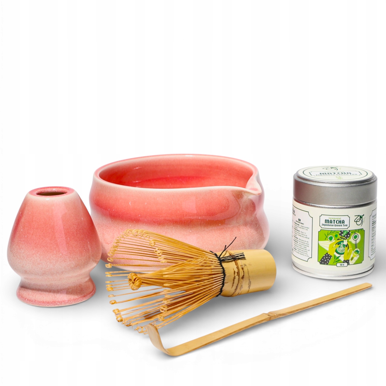 Levně Tradiční sada pro japonskou obřadní matchu 50g Bambusové doplňky