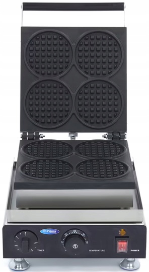 Gofrownica Gastronomiczna do Rożków 4 Wafle 11x1.6 cm 1750W Maxima 09374204