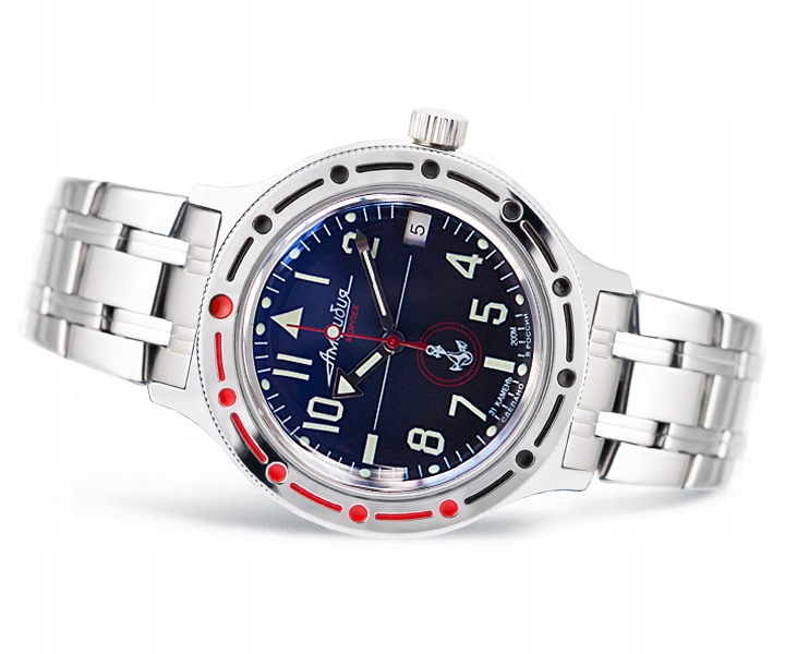 Hodinky Vostok Automatik Amfibia Diver 420957 Tmavě Modré