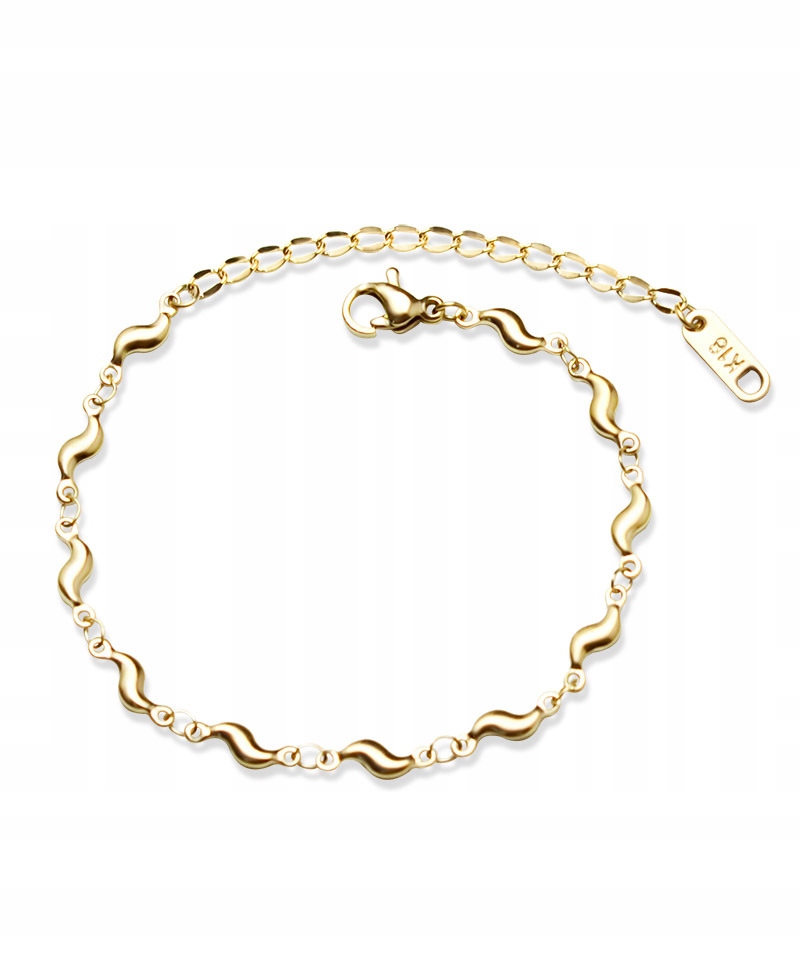 

Bransoletka stal chirurgiczna prosta złota