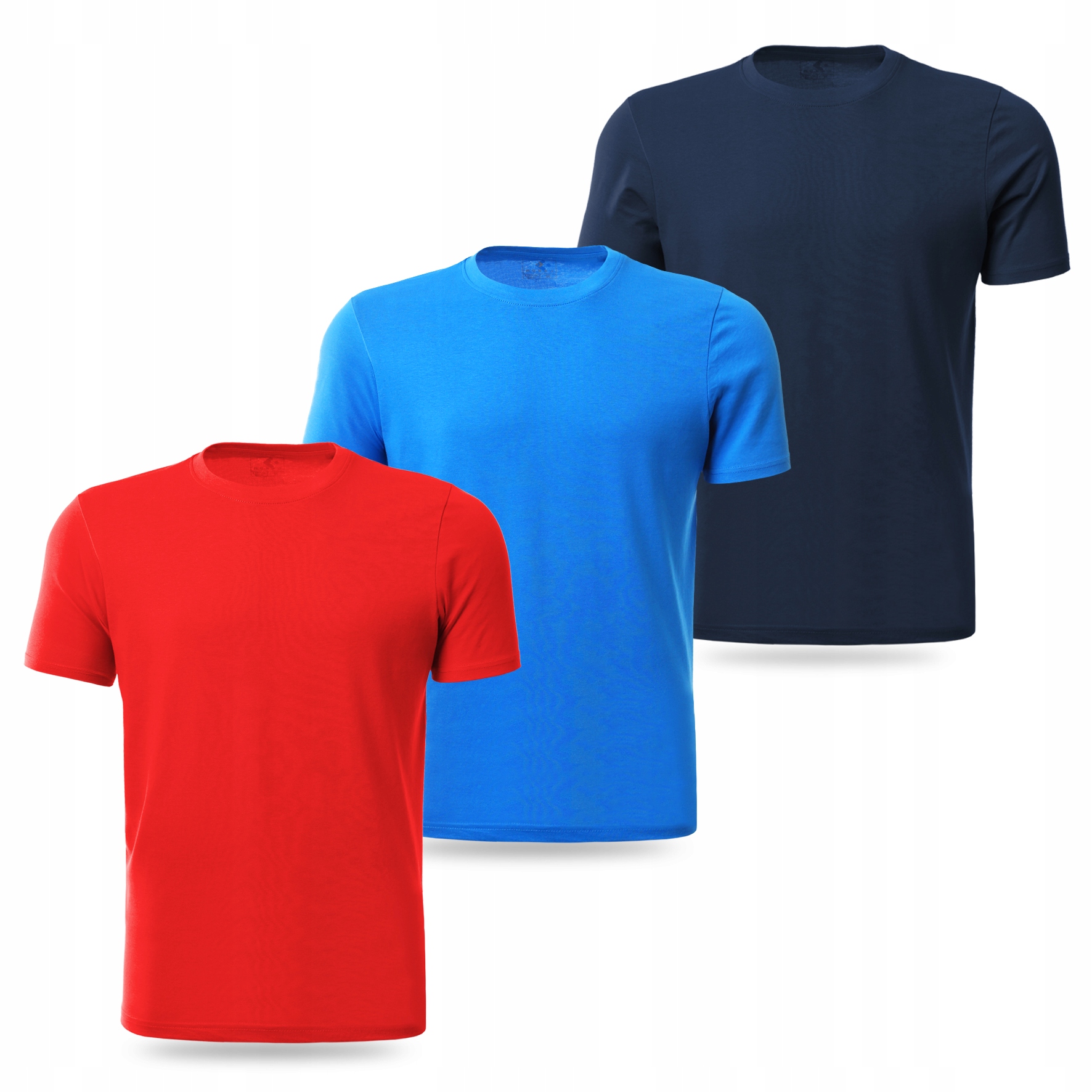 T-SHIRT KOSZULKA MĘSKA 3-PAK SPORTOWA BAWEŁNIANA MORAJ NA CO DZIEŃ R. M