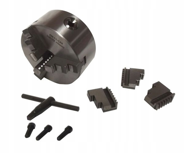 Uchwyt tokarski 125 mm 3 szczękowy DK-11 uchwyty