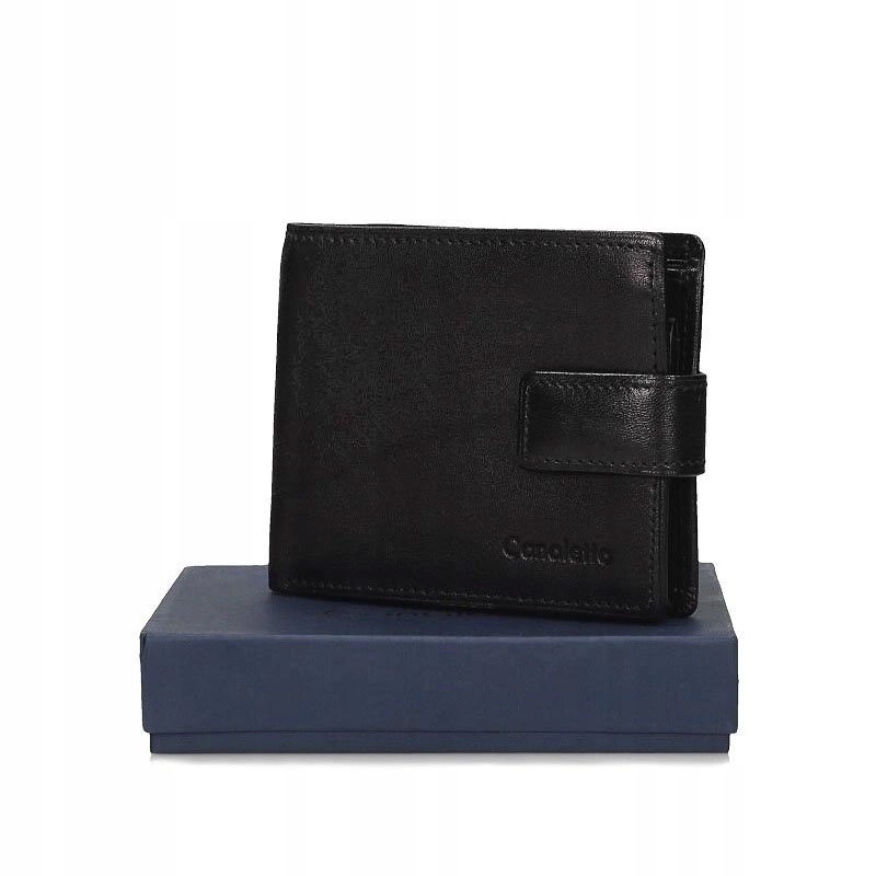 Černá kožená pánská peněženka Canaletto 1501-S-A/s164/RFID