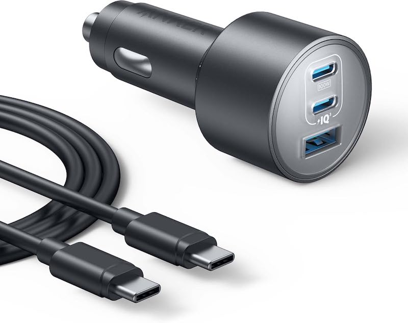 automobilová 167 W 2x Usb-c Usb-a 167,5 W 3-portová Anker