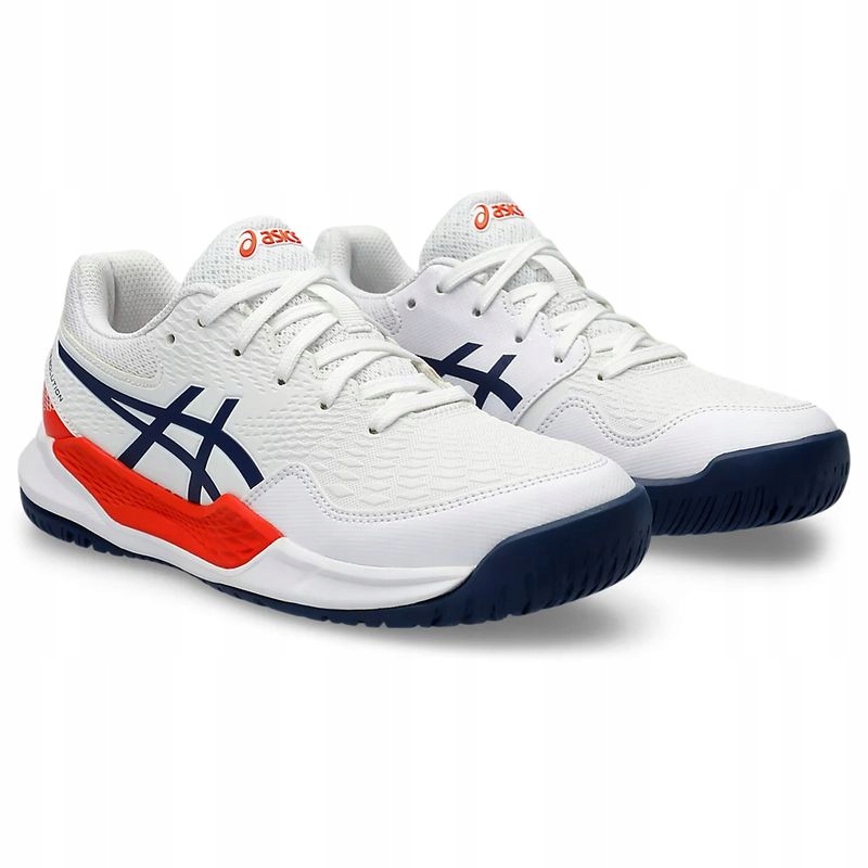 Dětské tenisové boty Asics Gel Resolution 9 Ac Gs Junior WHITE-103 37