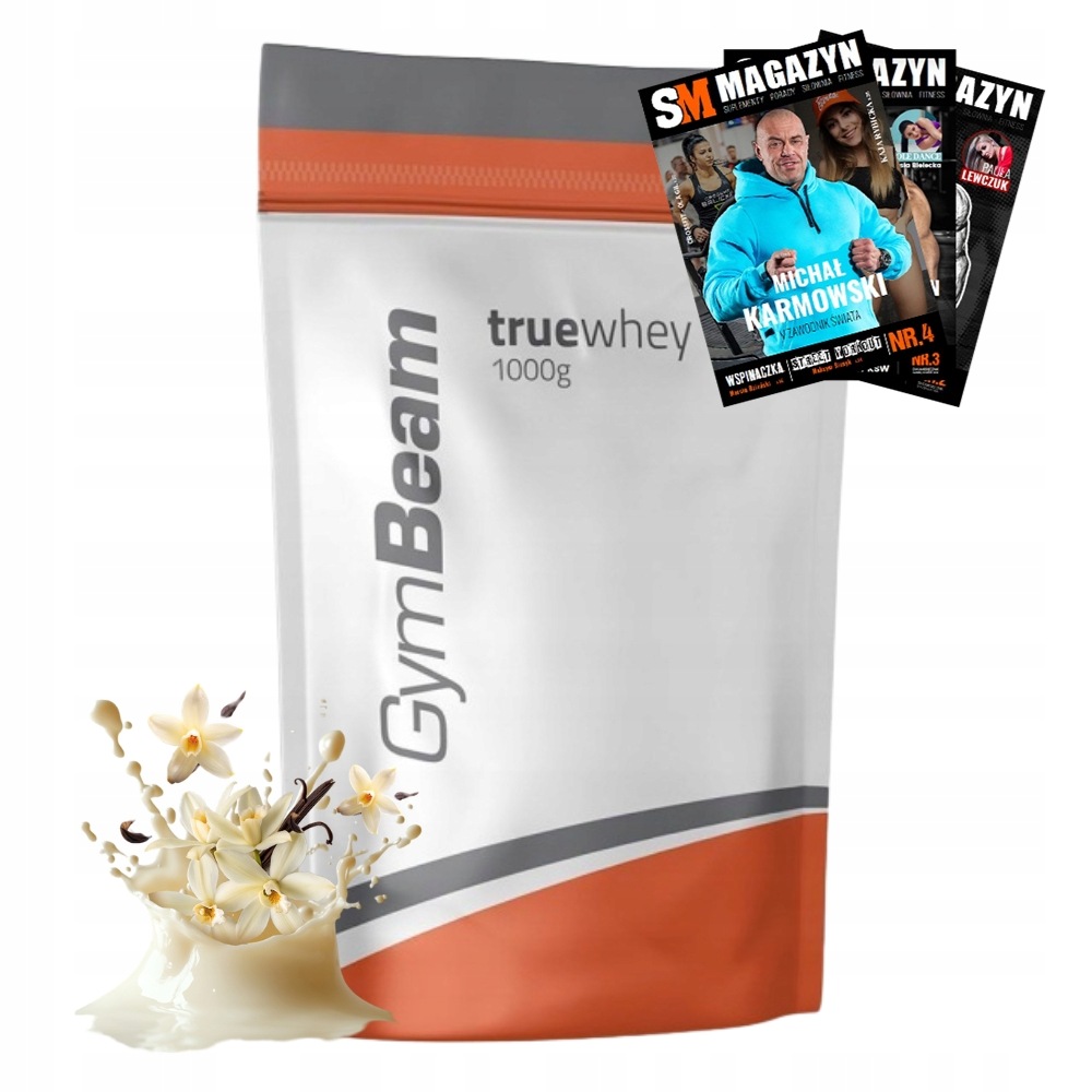 Gymbeam True Whey Protein 1000g Regenerace Kostního Systému Svalová Hmota