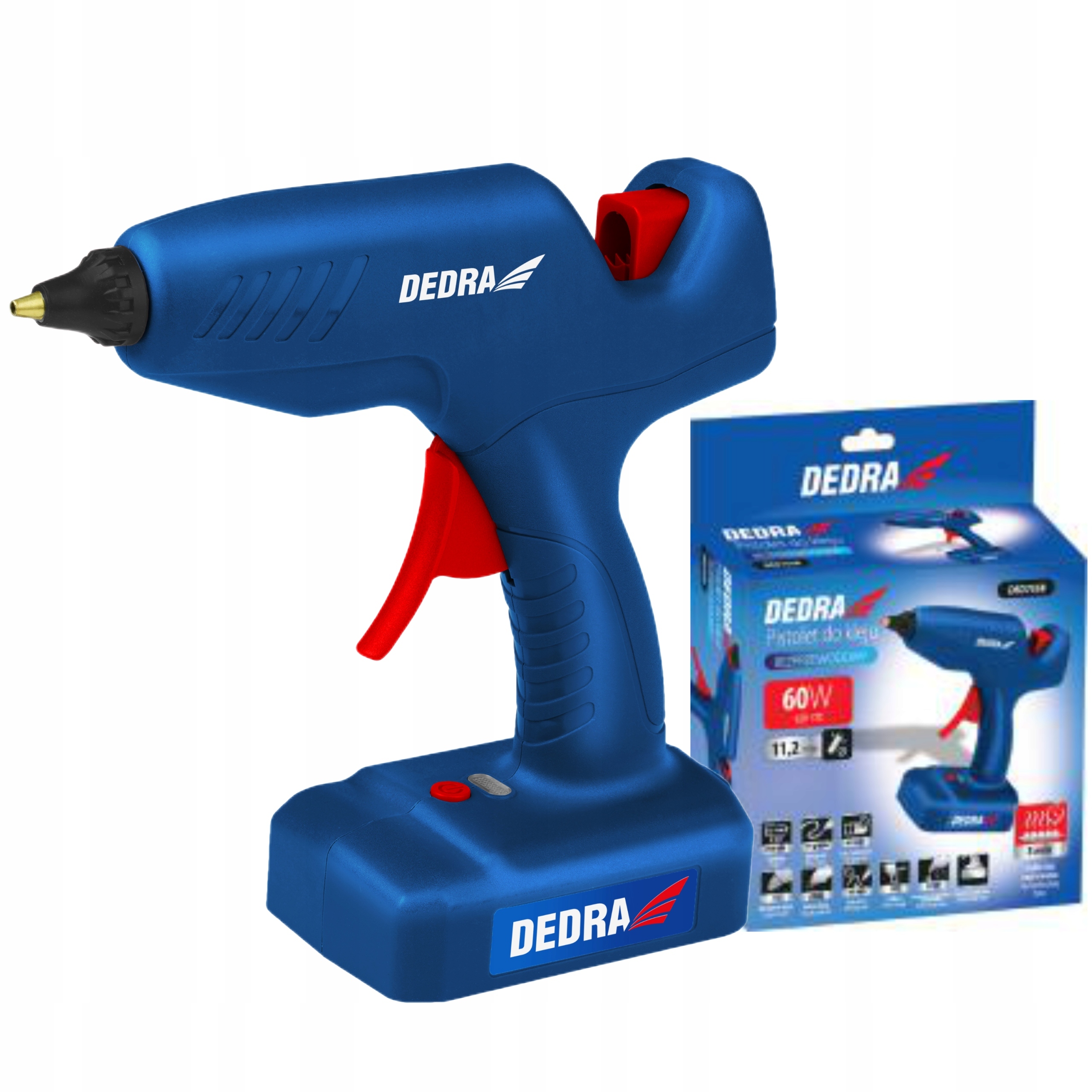 PISTOLET DO KLEJU NA GORĄCO 60W 12V DEDRA DED7558