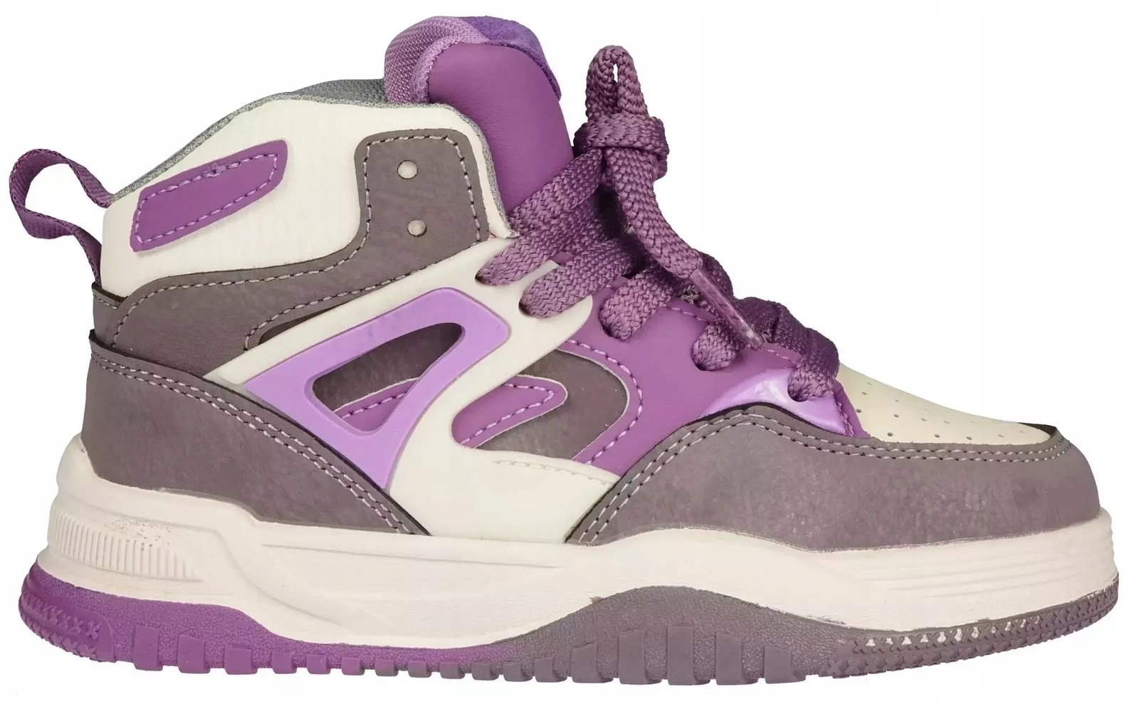 Dziecięce sneakersy dziecięce buty sportowe Apawwa BTQ199PU fioletowe
