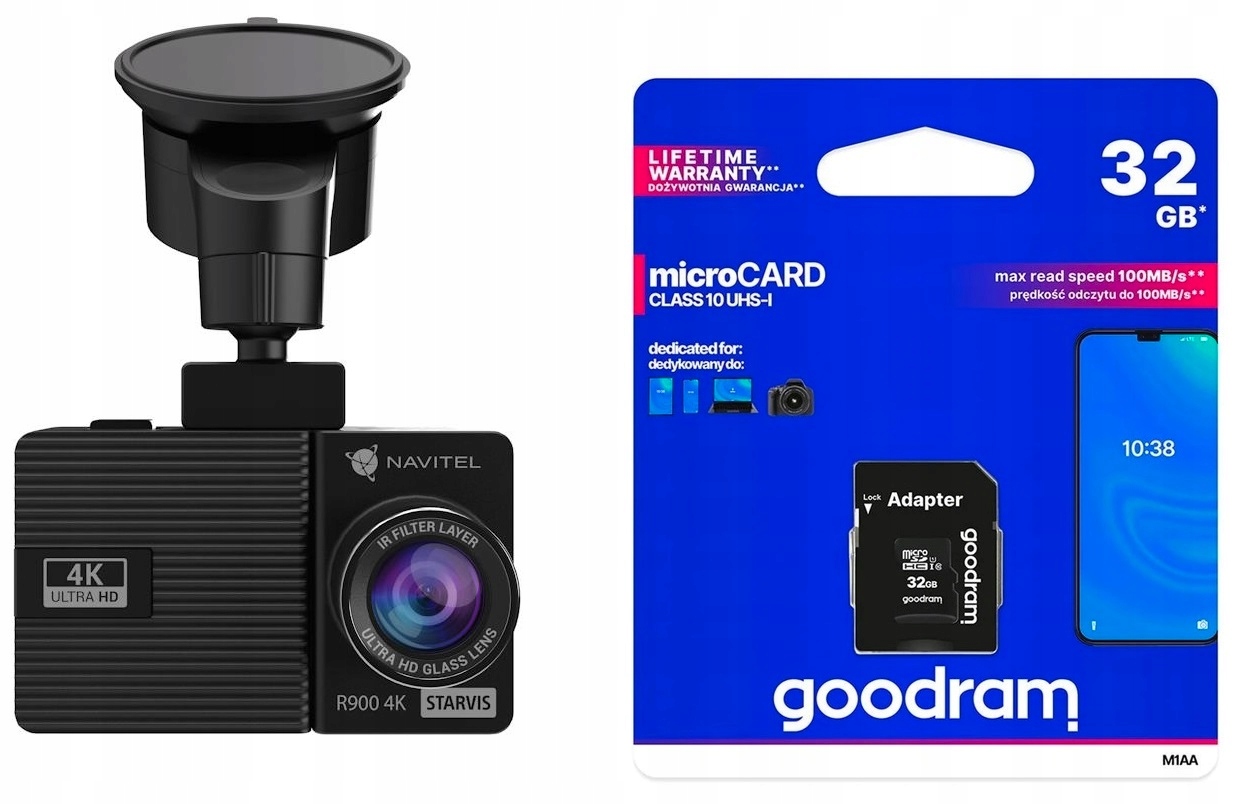 Navitel R900 Kamera samochodowa rejestrator jazdy + Karta 32GB