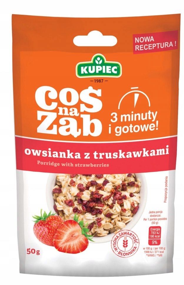 17x Kupiec Ovesná Kaše s jahodami (fólie) 50 g