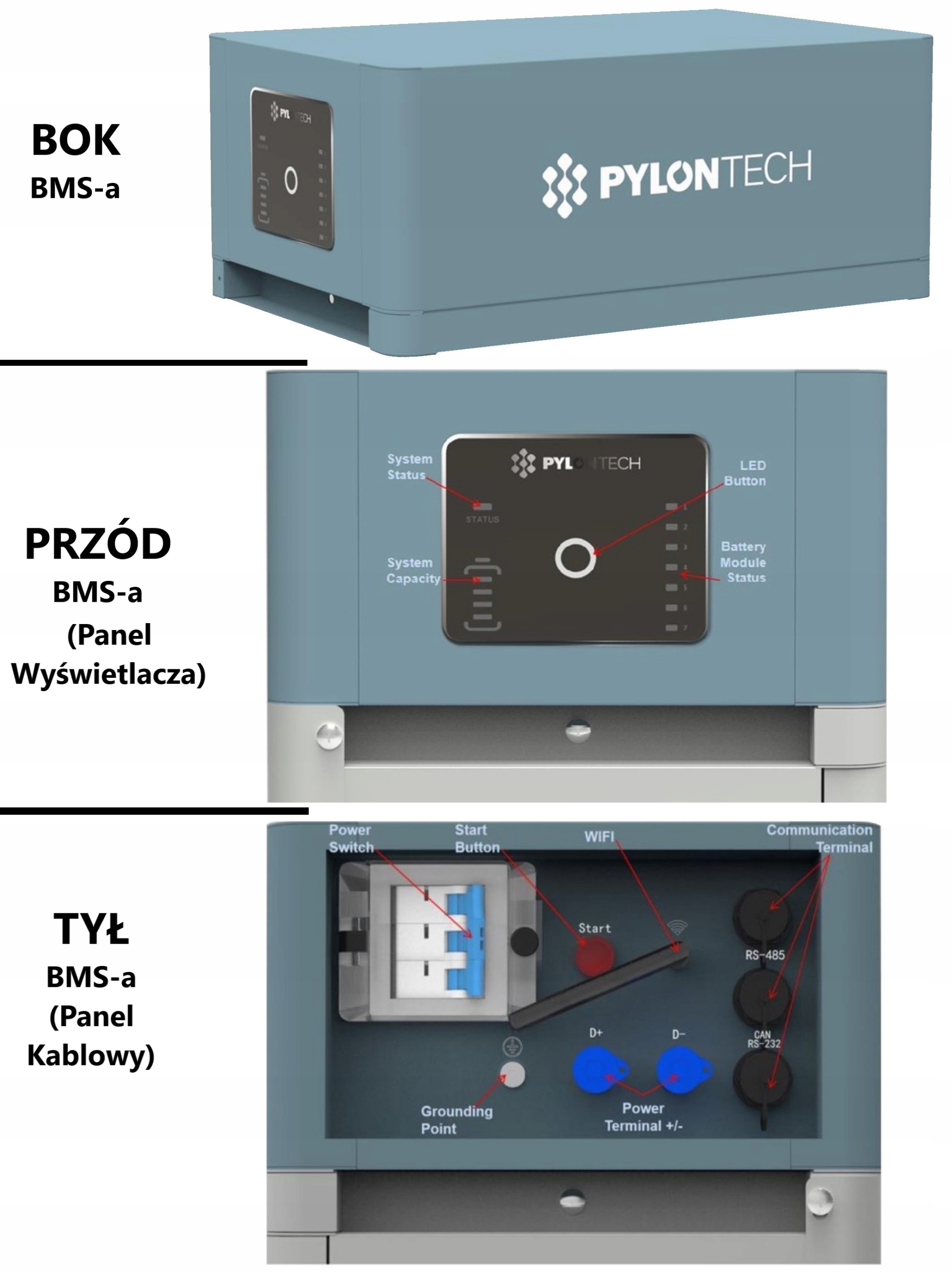 Pylontech Force H2 10,65kWh ZESTAW DO PV Marka inny