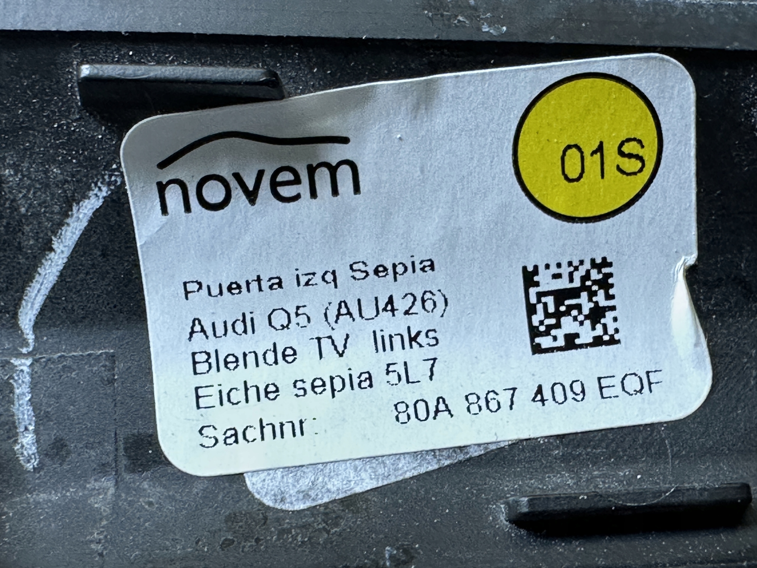 AUDI Q5 80A DEKOR Tür links heck 80A867409