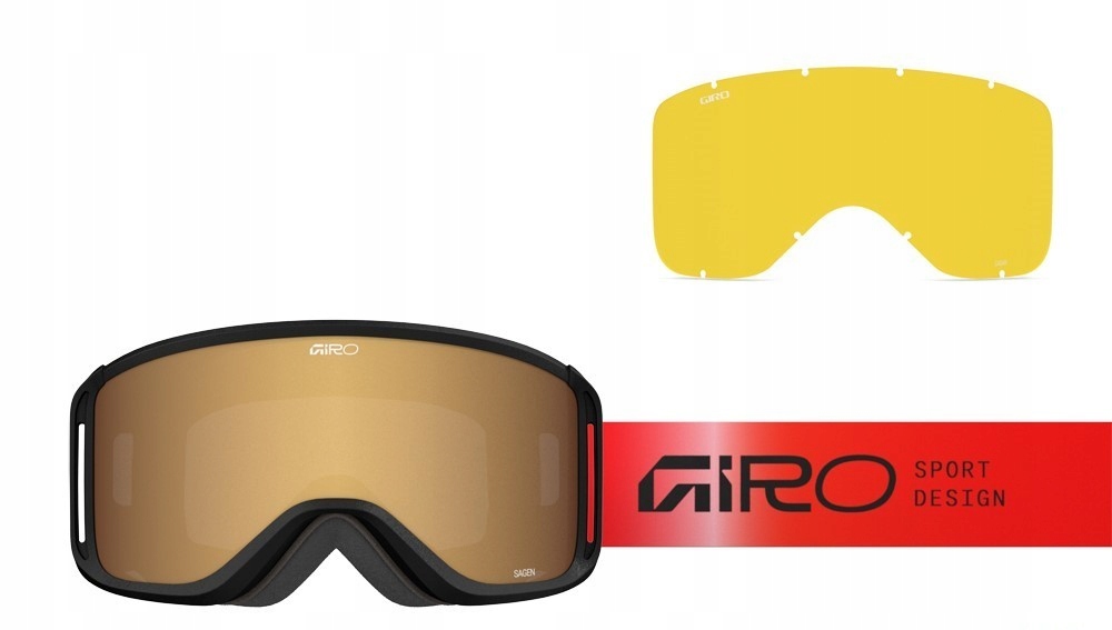 Lyžařské brýle Giro Sagen Orange Faded sklo Amber Gold S2 Yellow S0