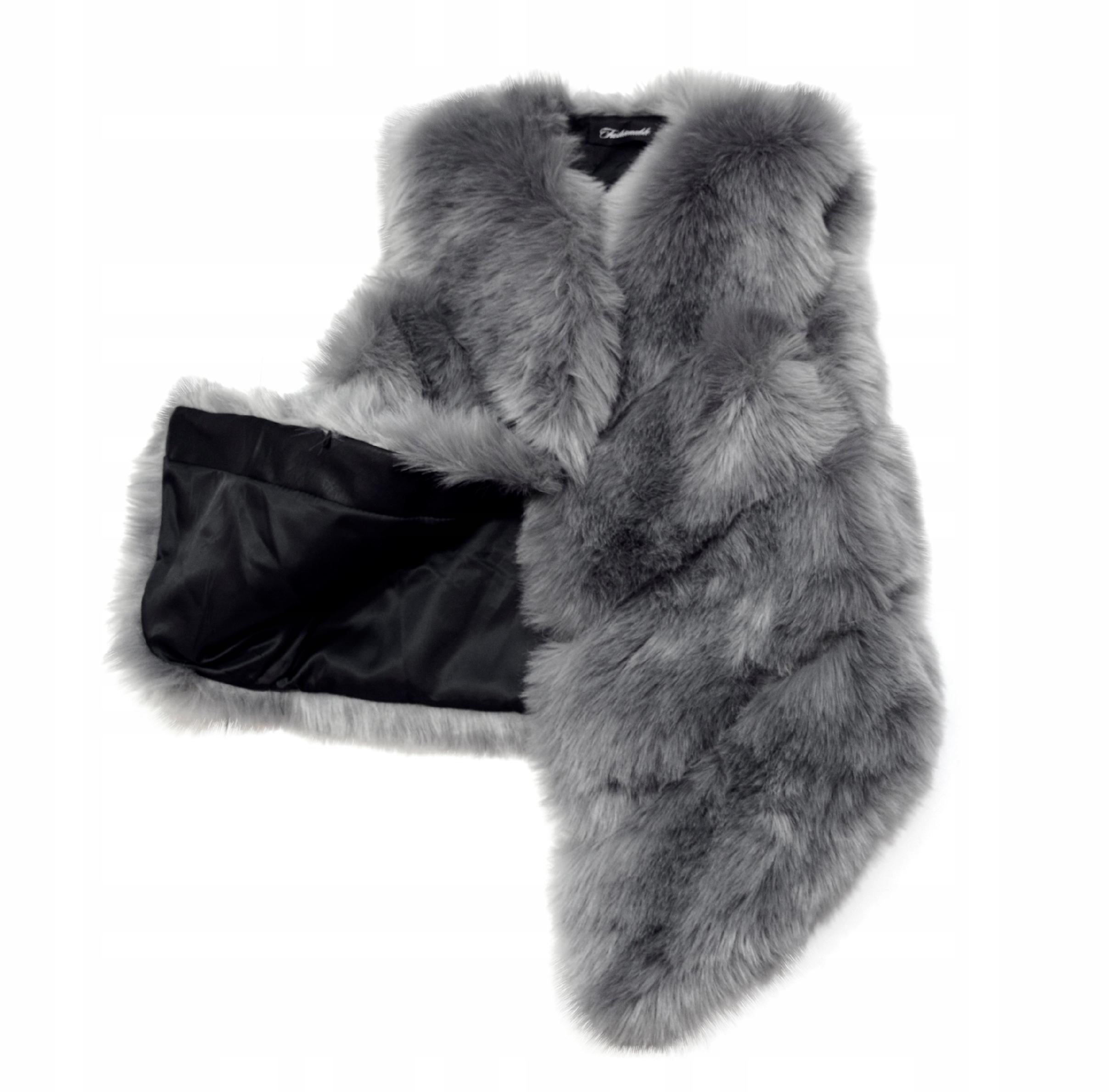 

Kamizelka z futerka nauszniki w komplecie S