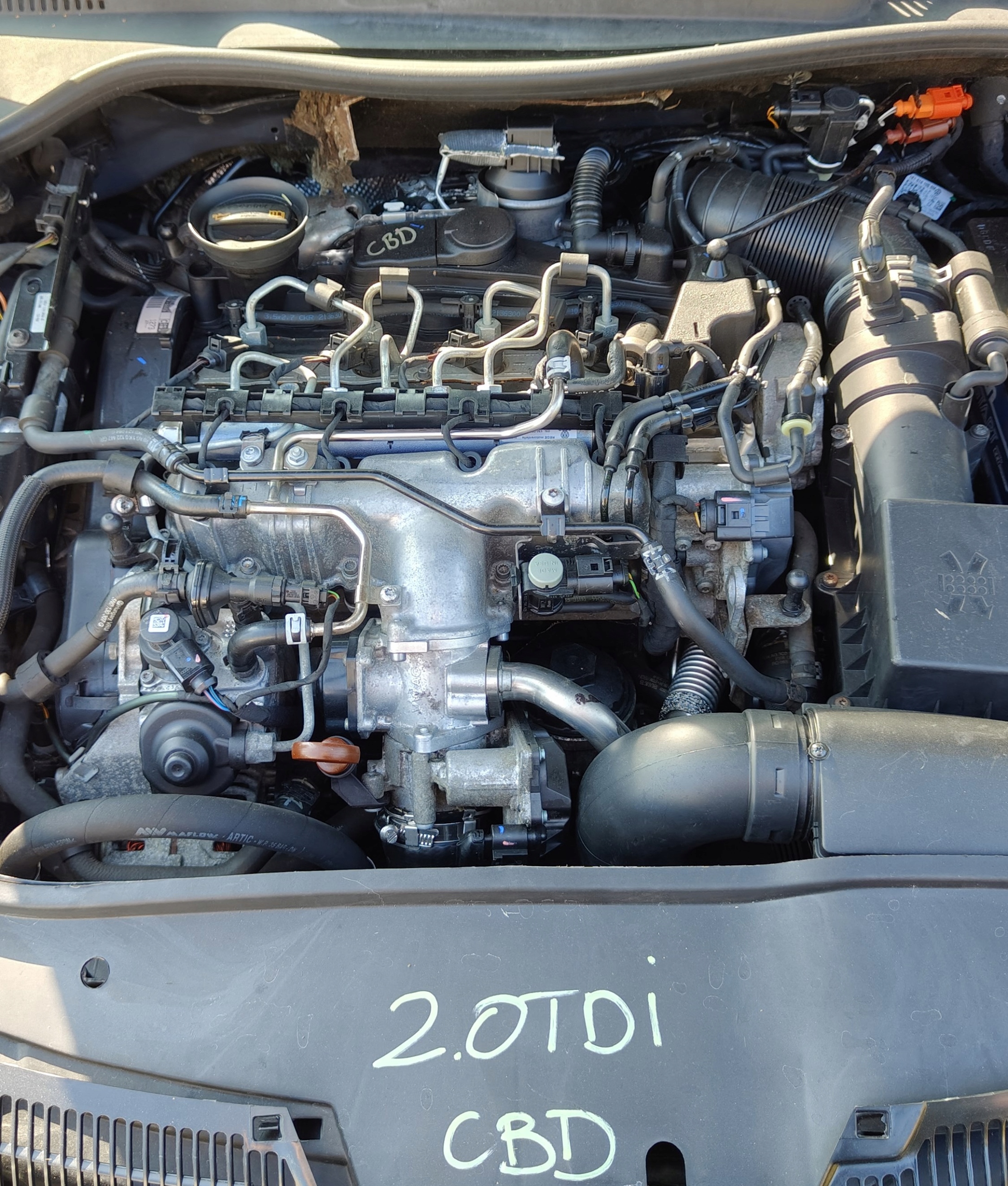 VW GOLF V 2.0 TDI 10R engine complete CBD
