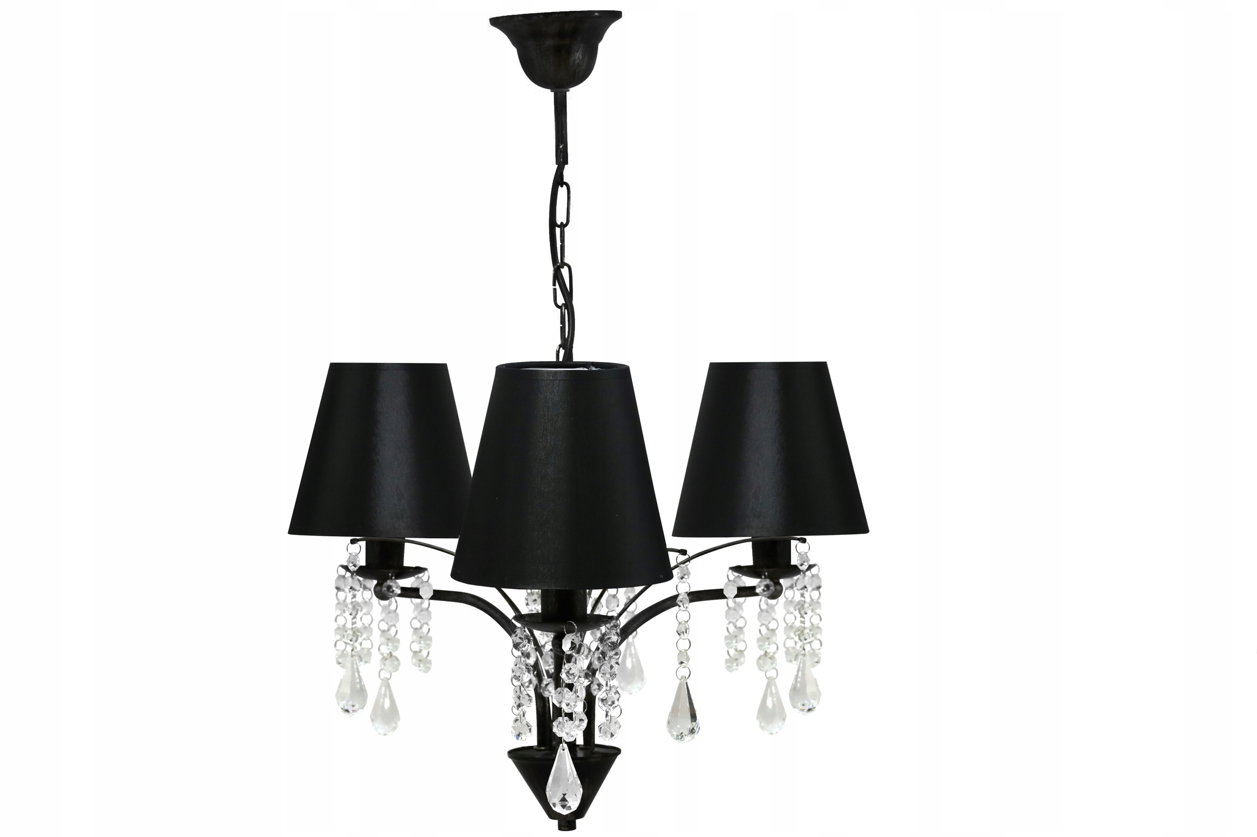 

Lampa Wisząca,sufitowa,żyrandol Abażur Kryształki